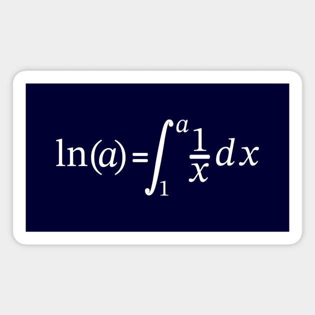 Natural Log Integral Calculus And Math Magnet by Rewstudio